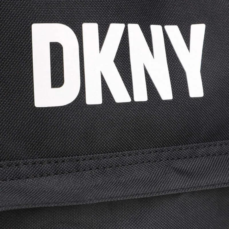 Girls Black Logo Handle Bag