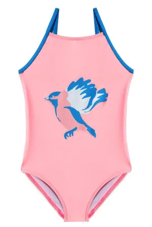 Girls Eponine Bird Anti UV UPF 50 Swimsuit