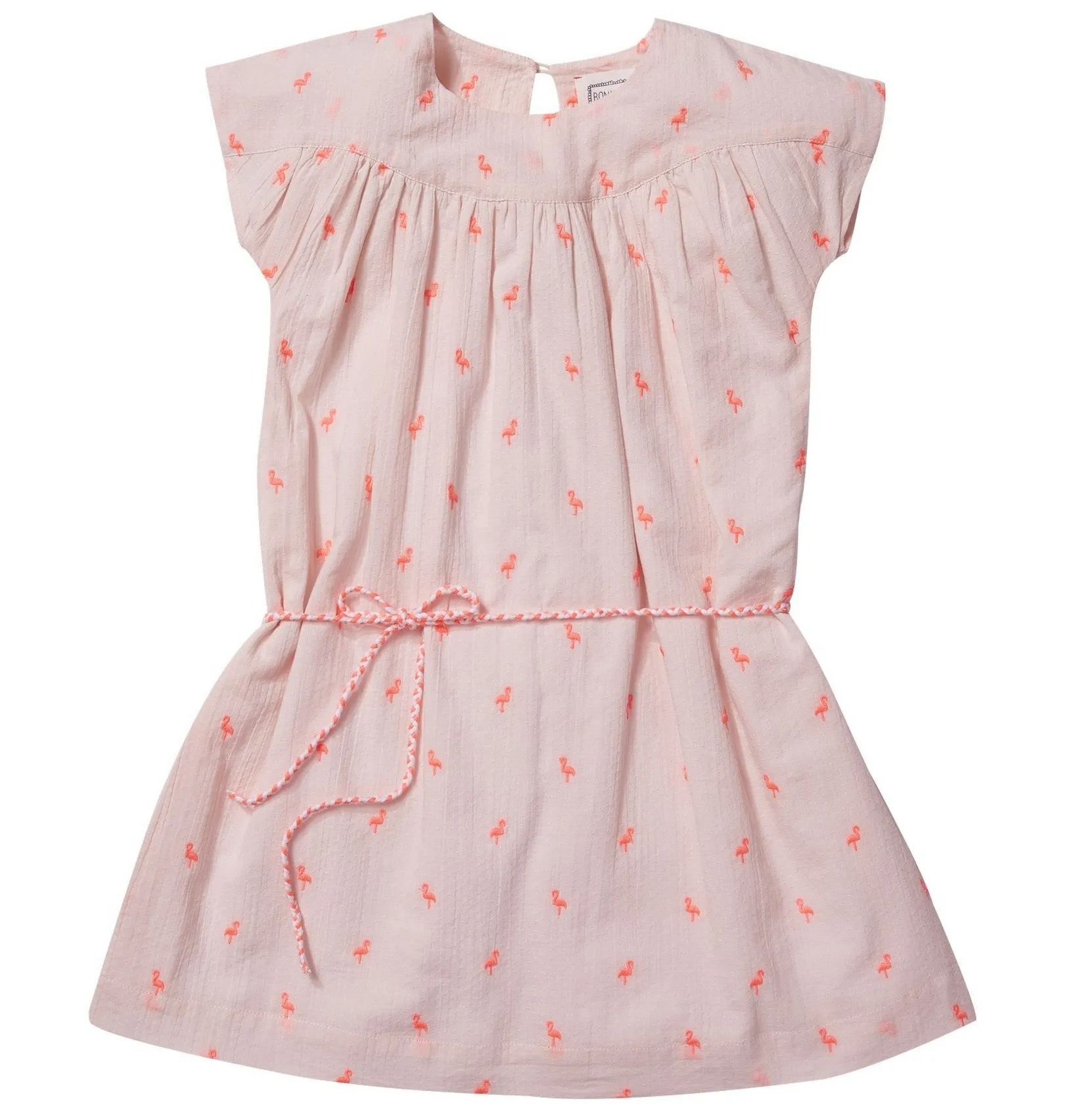 Girls Pink Flamingo Odalie Dress
