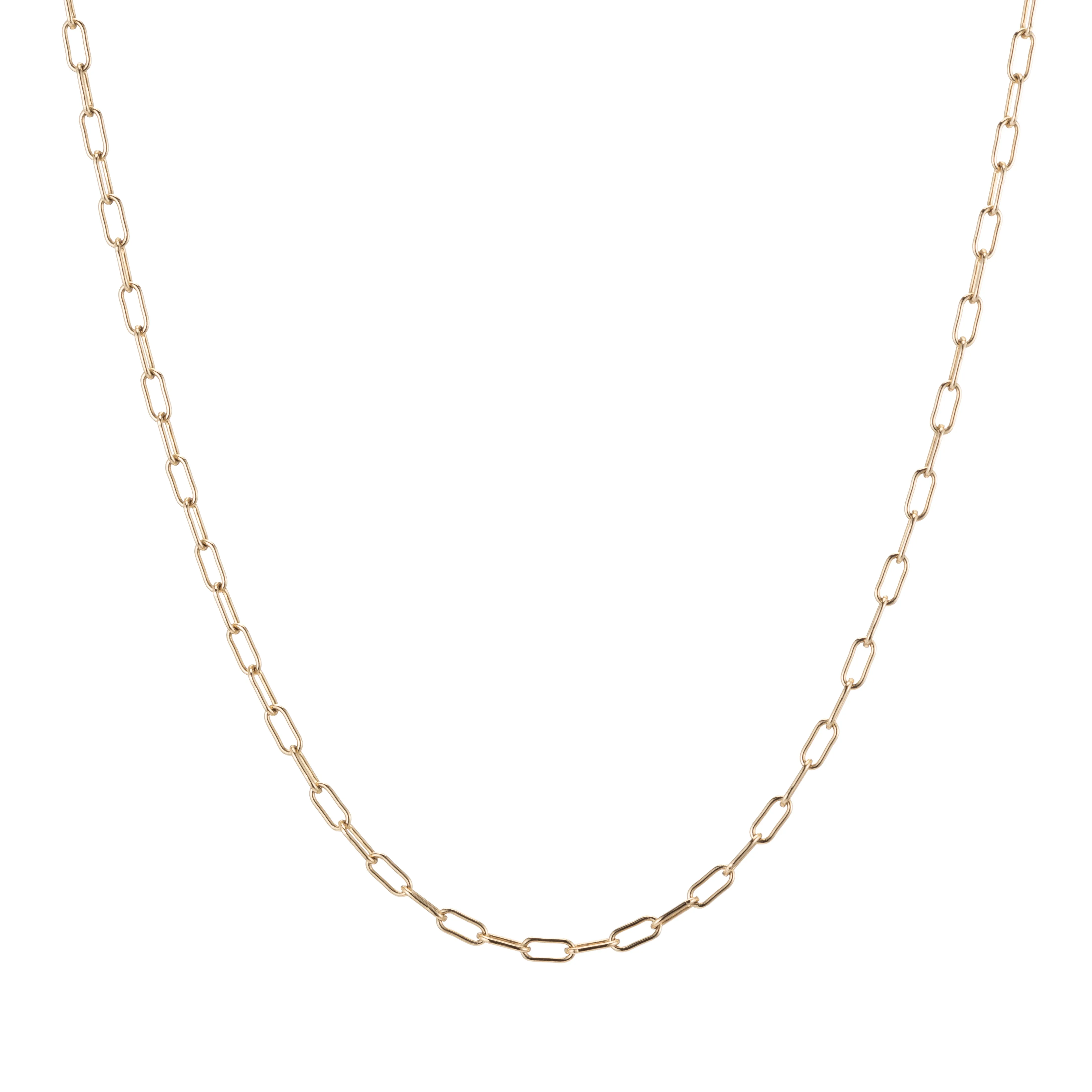 Gold Rounded Paperlink Chain