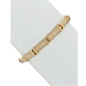 Gold Stardust Segmented Bamboo Bracelet