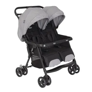 Graco Duorider Double Pushchair With Raincover - Steeple Gray