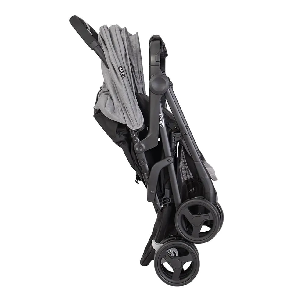 Graco Duorider Double Pushchair With Raincover - Steeple Gray