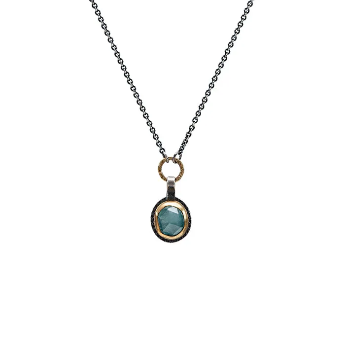 Grandadierite Necklace - Sterling   22k   18k Gold