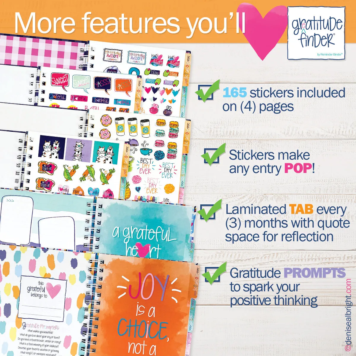Gratitude Finder® Journal | Rain-Boho | Daily Deal | 4/22/25