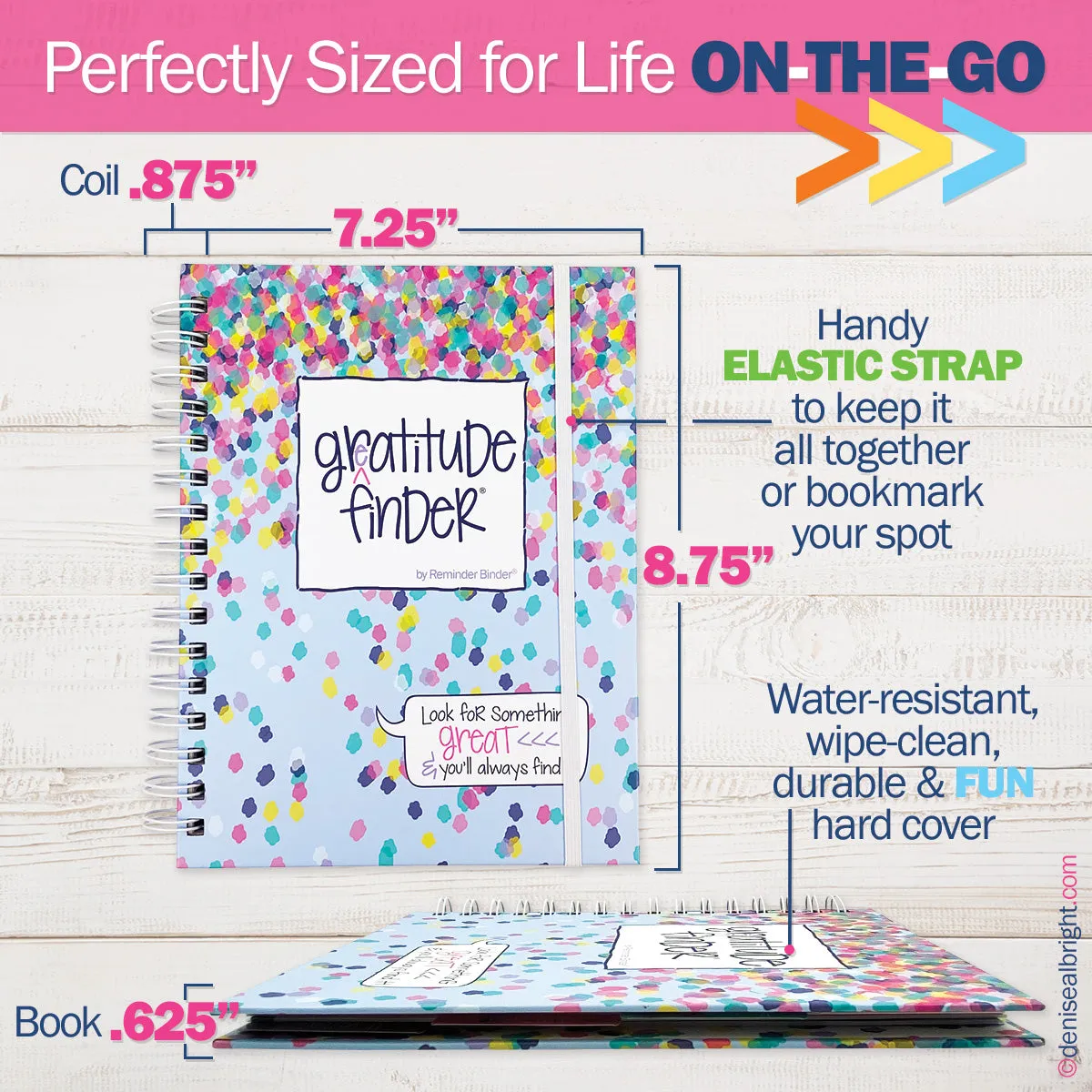 Gratitude Finder® Journal | Rain-Boho | Daily Deal | 4/22/25