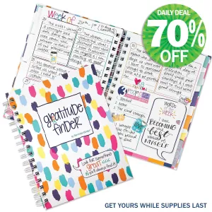 Gratitude Finder® Journal | Splash Happy | Daily Deal | 4/22/25