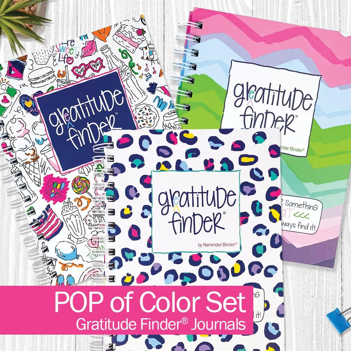 Gratitude Finder® Journals Bundle of 3 | Gratitude Journals to Inspire Daily Gratitude | The Perfect Gift for Mindful Moments | HOT DEAL