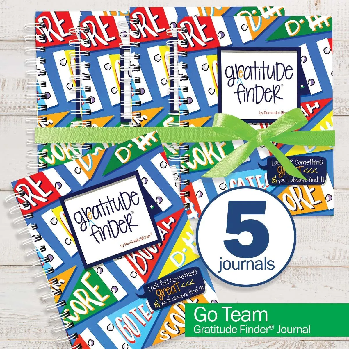 Gratitude Finder® Journals Bundle of 5 | Gratitude Journals to Help You Find Joy Every Day | Share the Gift of Gratitude