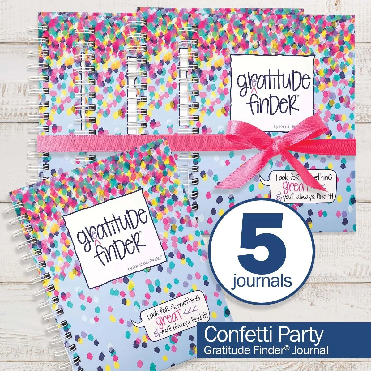 Gratitude Finder® Journals Bundle of 5 | Gratitude Journals to Help You Find Joy Every Day | Share the Gift of Gratitude