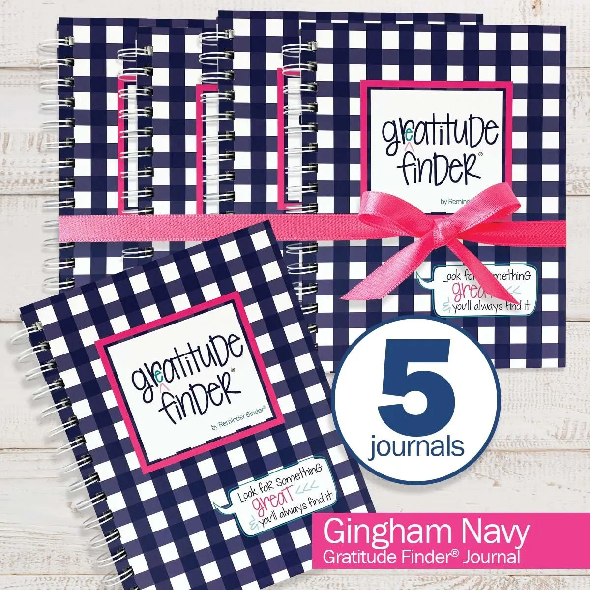 Gratitude Finder® Journals Bundle of 5 | Gratitude Journals to Help You Find Joy Every Day | Share the Gift of Gratitude