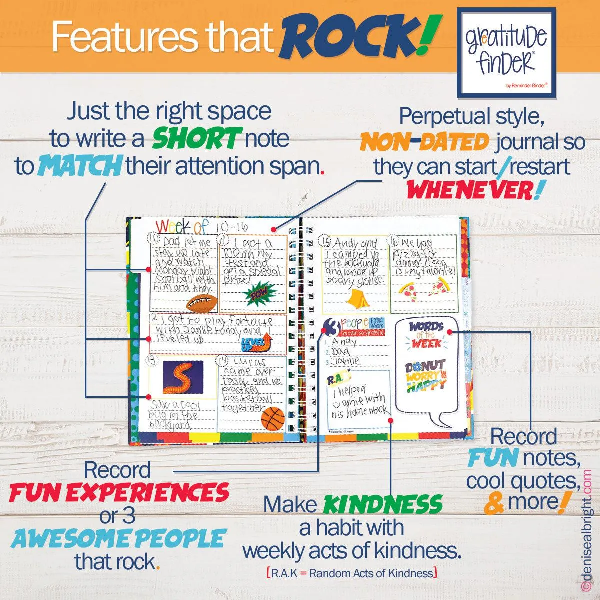 Gratitude Finder® Journals Bundle of 5 | Gratitude Journals to Help You Find Joy Every Day | Share the Gift of Gratitude