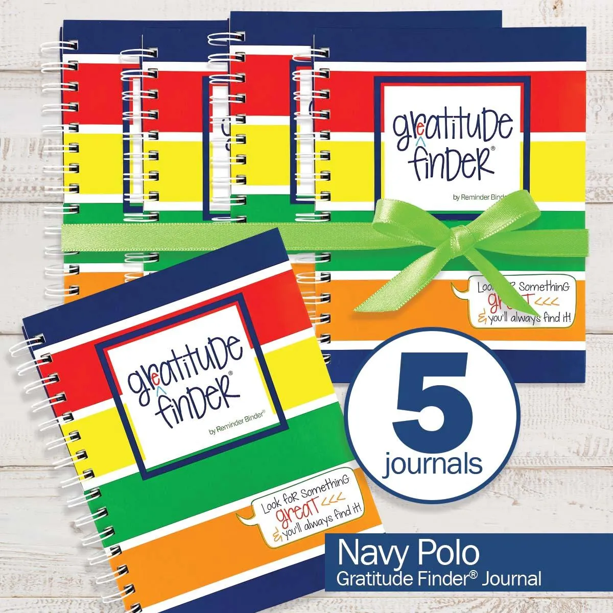 Gratitude Finder® Journals Bundle of 5 | Gratitude Journals to Help You Find Joy Every Day | Share the Gift of Gratitude