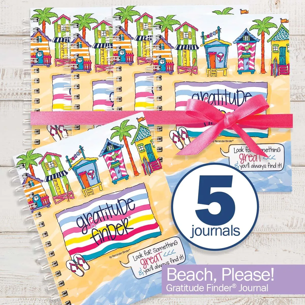 Gratitude Finder® Journals Bundle of 5 | Gratitude Journals to Help You Find Joy Every Day | Share the Gift of Gratitude