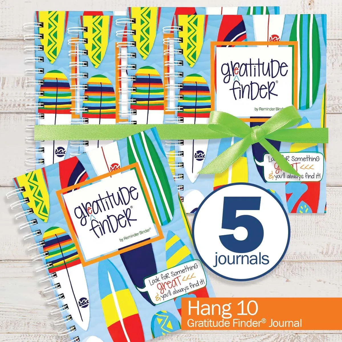 Gratitude Finder® Journals Bundle of 5 | Gratitude Journals to Help You Find Joy Every Day | Share the Gift of Gratitude