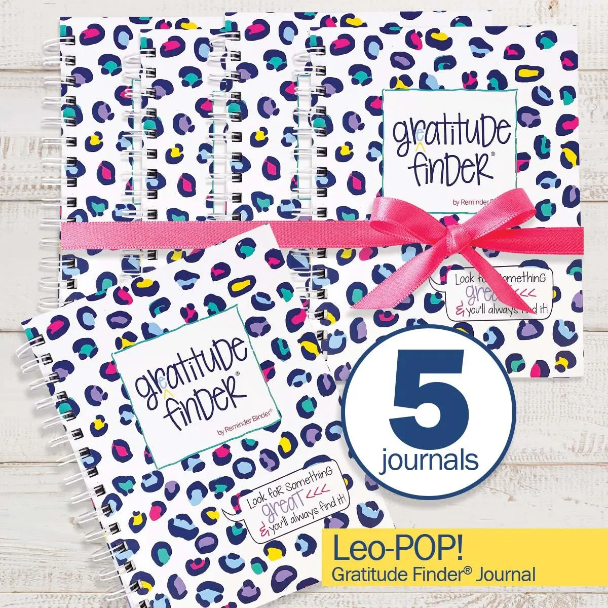 Gratitude Finder® Journals Bundle of 5 | Gratitude Journals to Help You Find Joy Every Day | Share the Gift of Gratitude