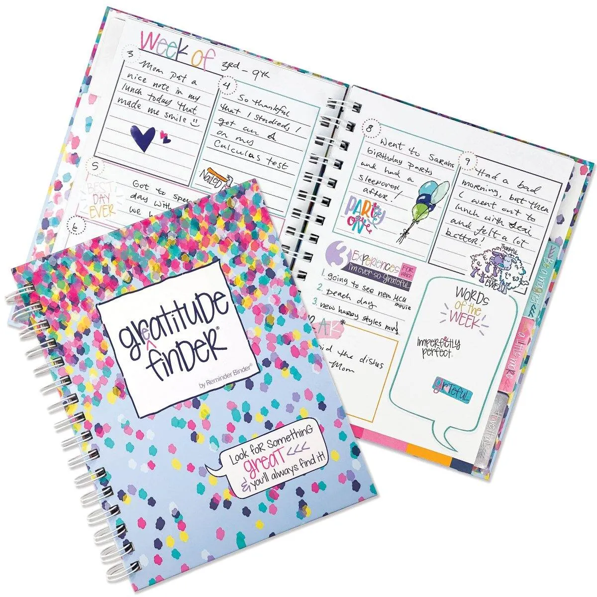 Gratitude Journal Gratitude Finder® Journal | Confetti Party