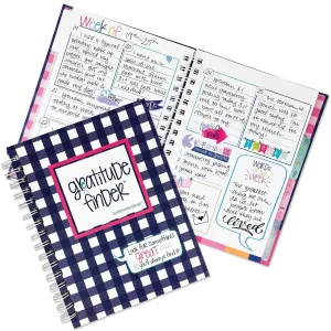 Gratitude Journal Gratitude Finder® Journal | Gingham Navy