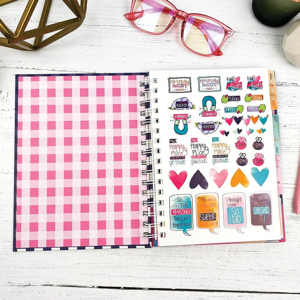 Gratitude Journal Gratitude Finder® Journal | Gingham Navy