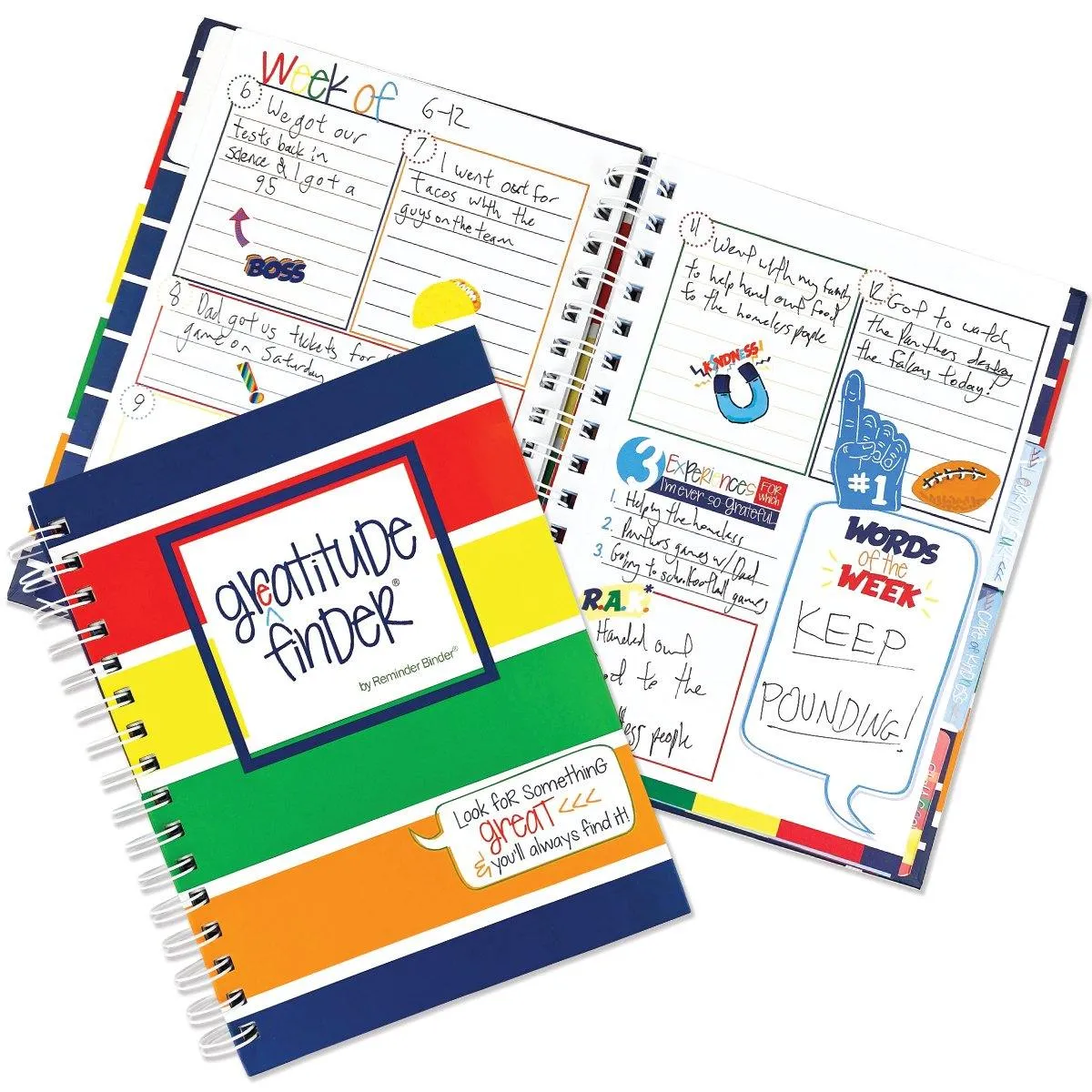 Gratitude Journal Gratitude Finder® Journal | Navy Polo