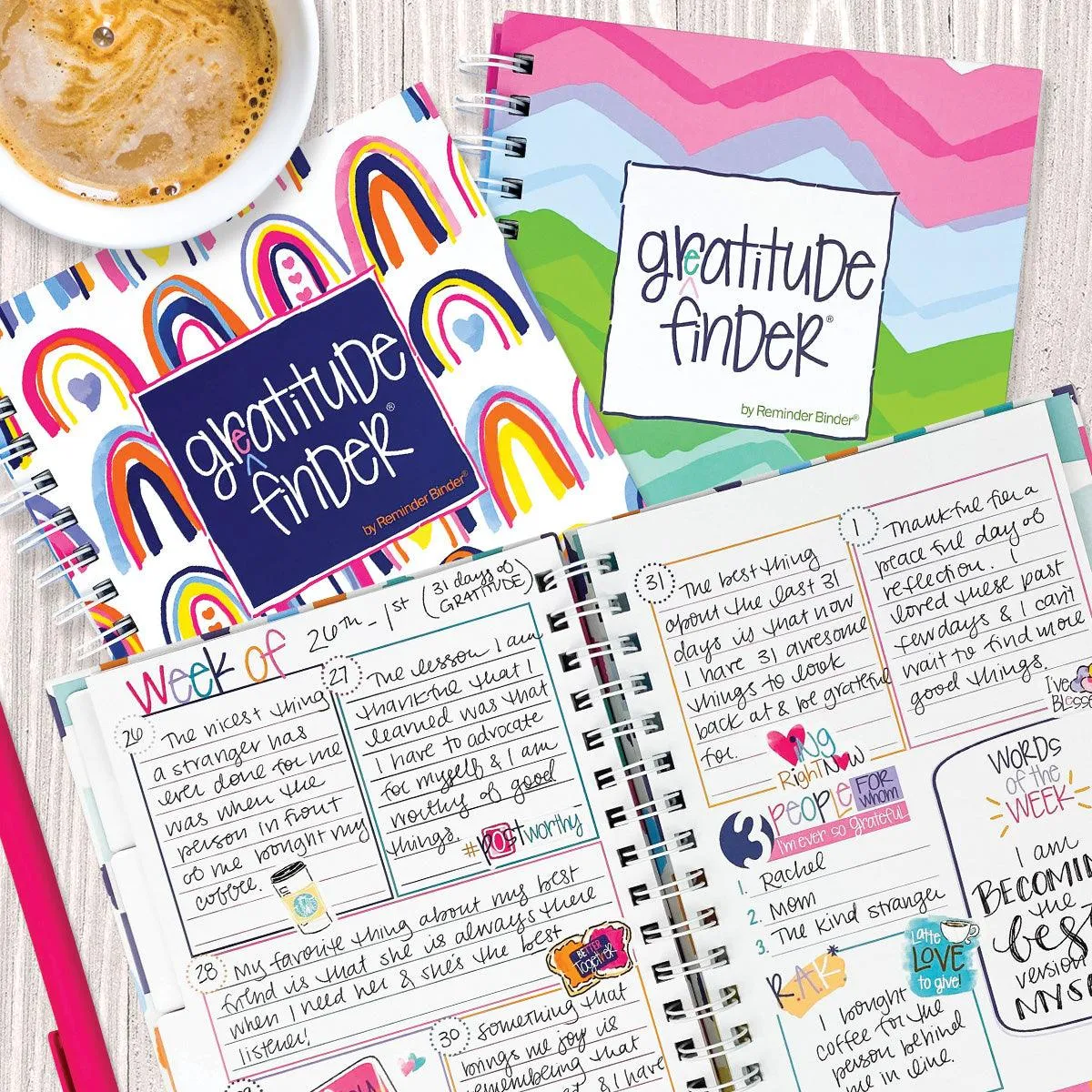 Gratitude Journals Bundle of TWO Gratitude Finder® Gratitude Journals