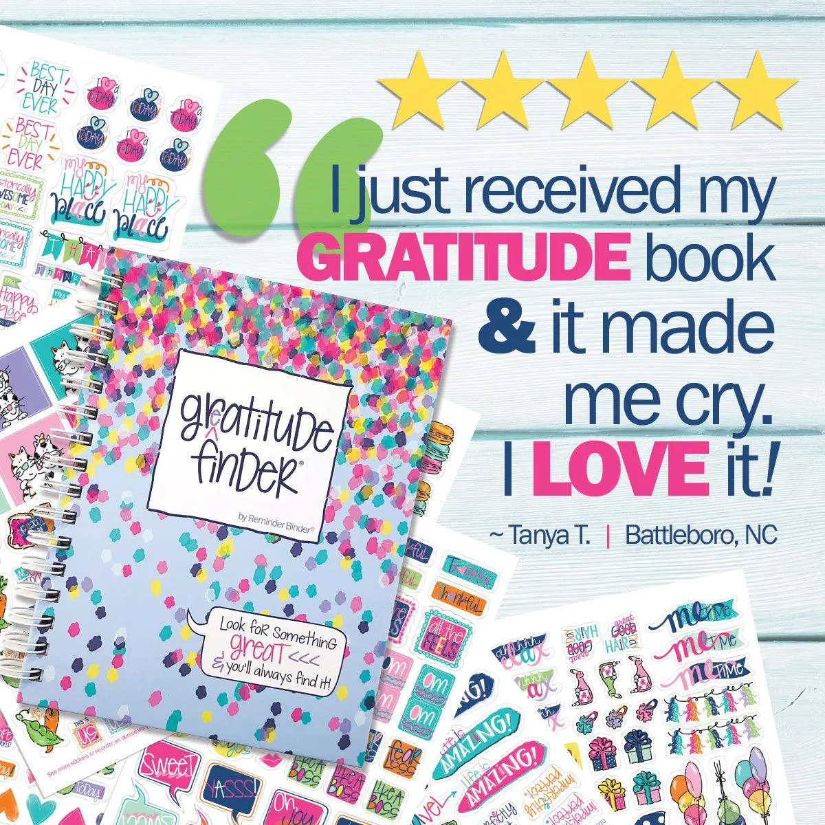Gratitude Journals Gratitude Finder® Journal   Sticker Bundle