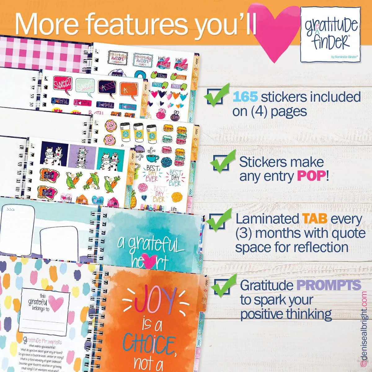 Gratitude Journals Gratitude Finder® Journal   Sticker Bundle