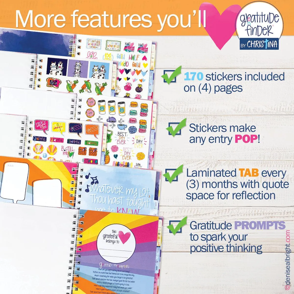 Gratitude Journals Gratitude Finder® Journal   Sticker Bundle