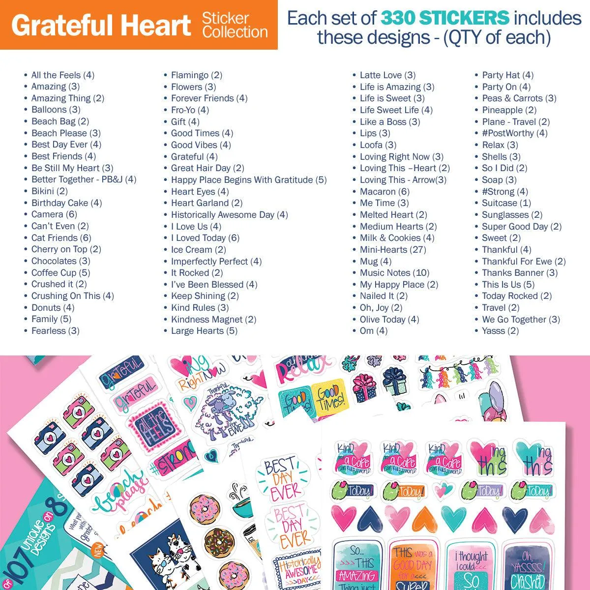 Gratitude Journals Gratitude Finder® Journal   Sticker Bundle