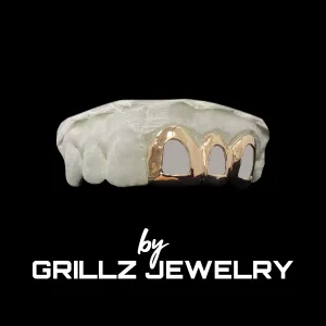 Grillz open face solid shiny