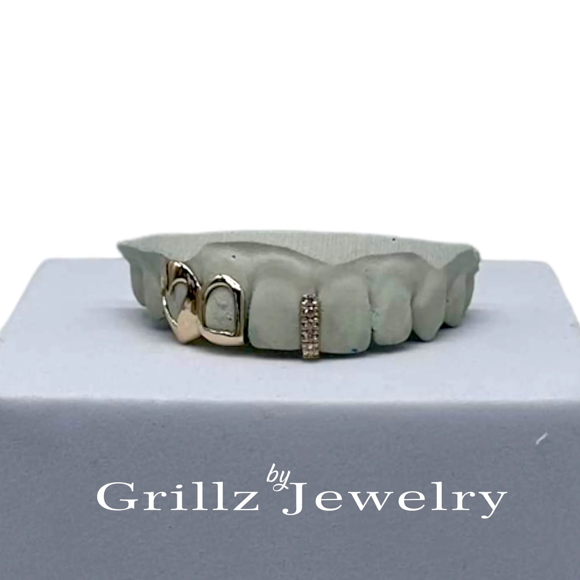 Grillz open heart shape
