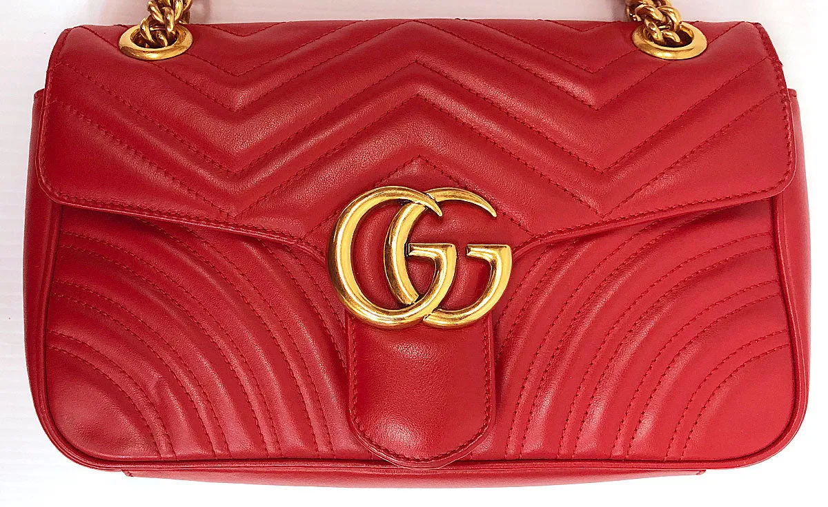 Gucci GG Marmont Small Matelassé Shoulder Bag