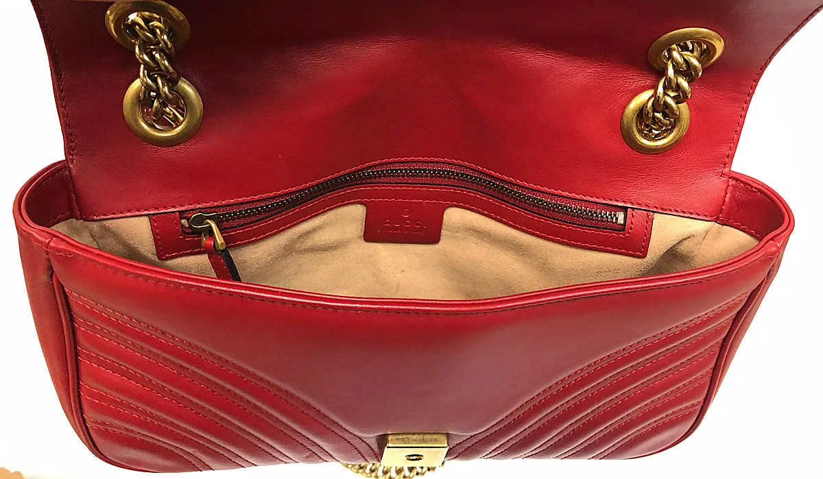 Gucci GG Marmont Small Matelassé Shoulder Bag