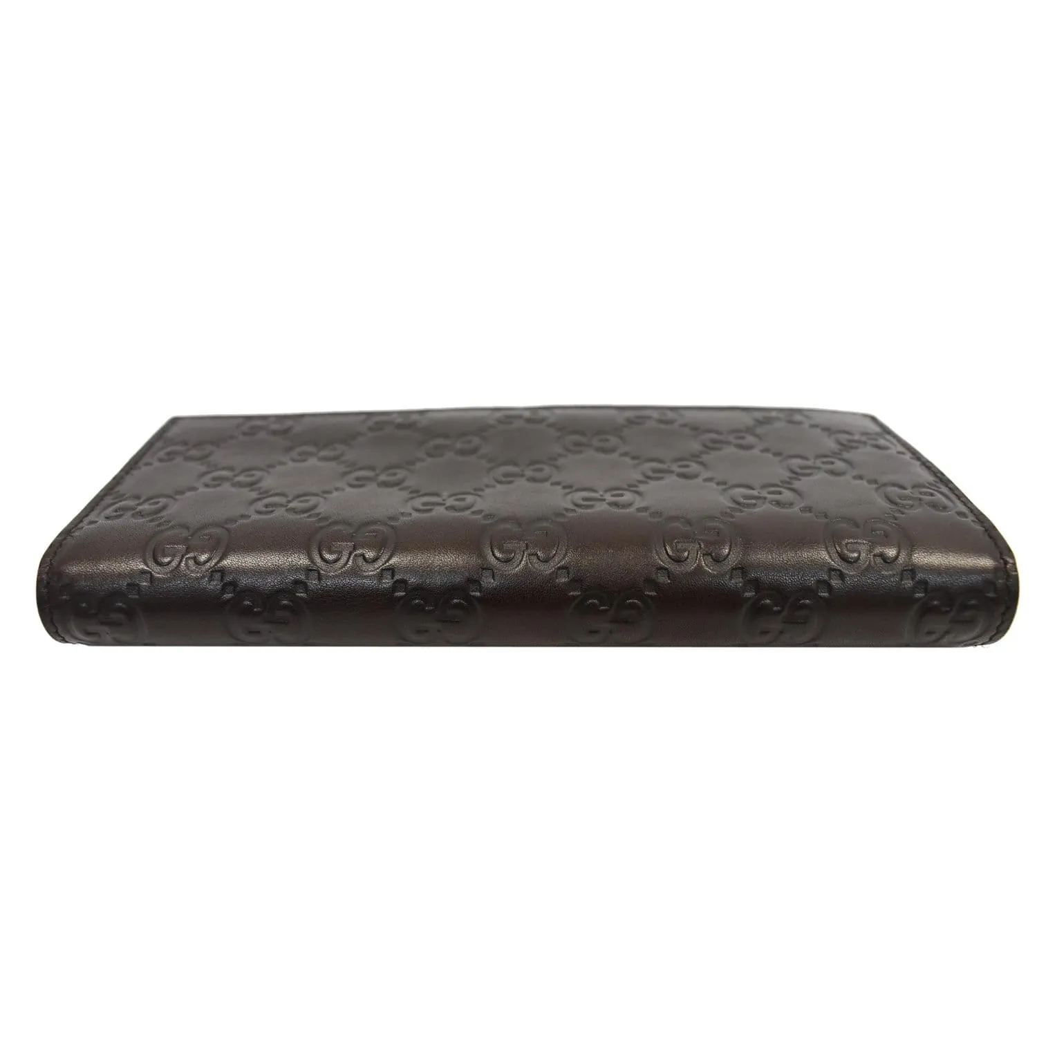 GUCCI Guccissima Continental Flap Wallet Black 233154