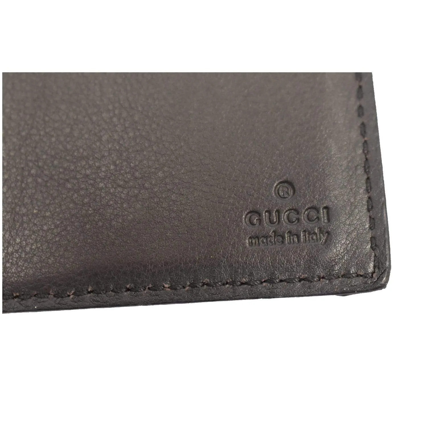 GUCCI Guccissima Continental Flap Wallet Black 233154