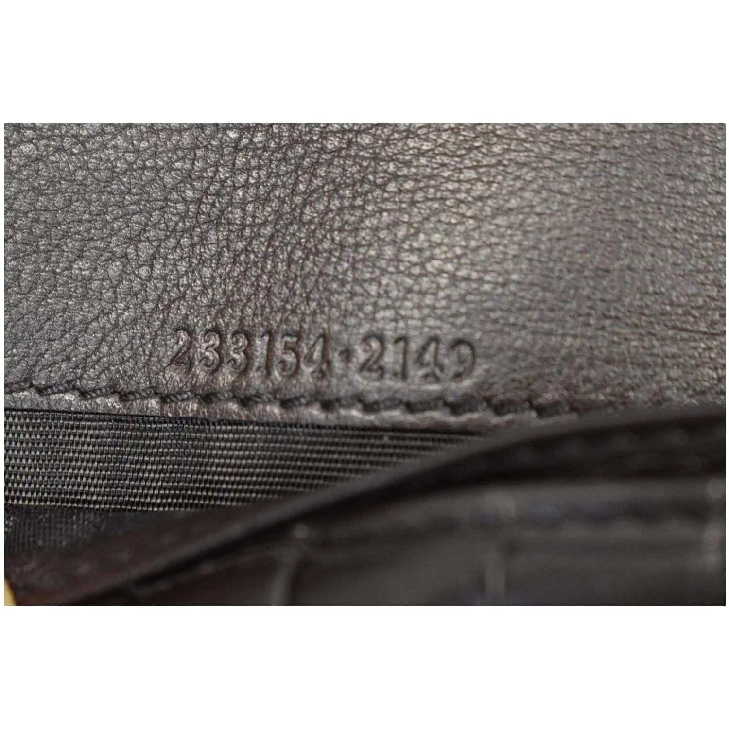 GUCCI Guccissima Continental Flap Wallet Black 233154