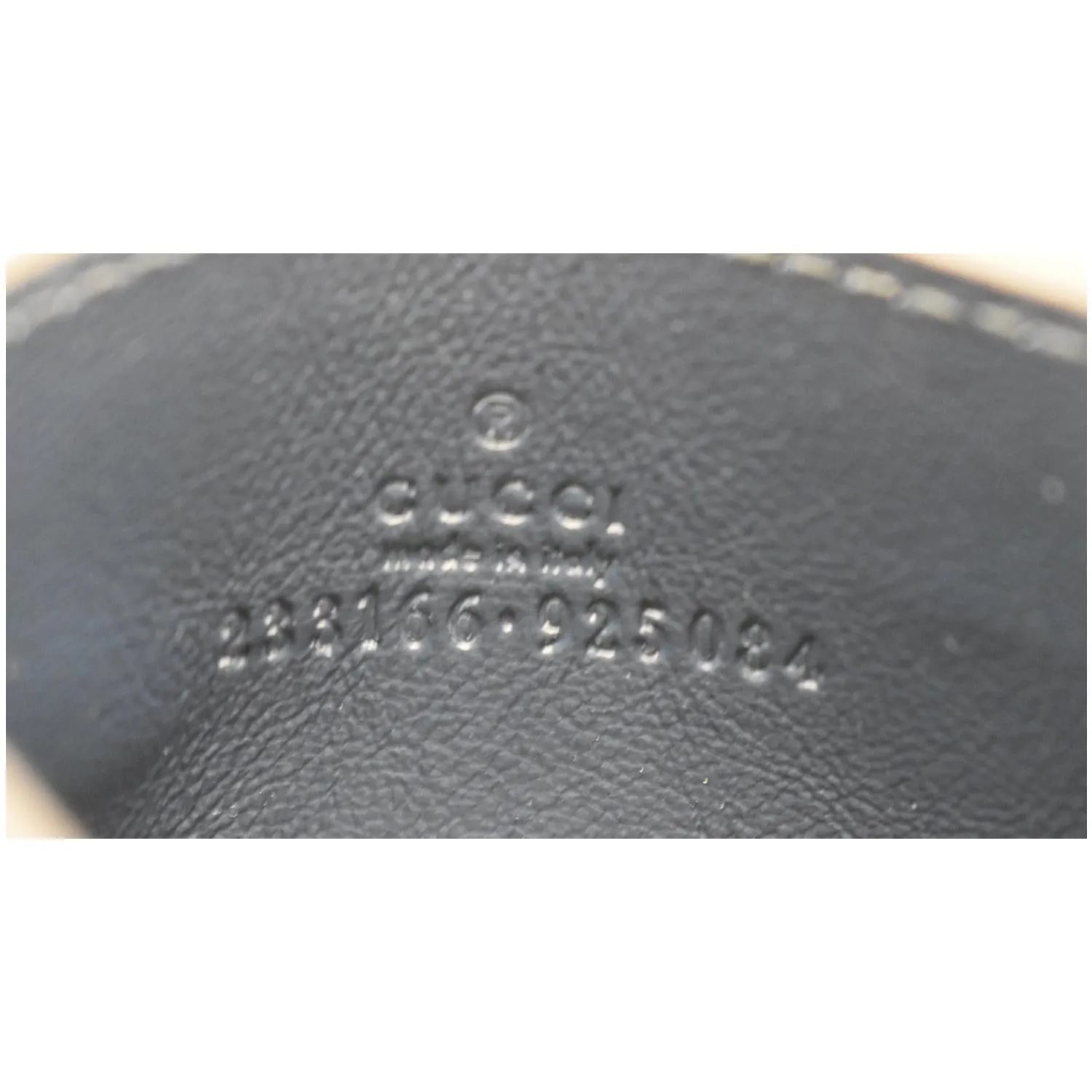 GUCCI Guccissima Leather Signature Card Case Blue 233166 - 20% OFF
