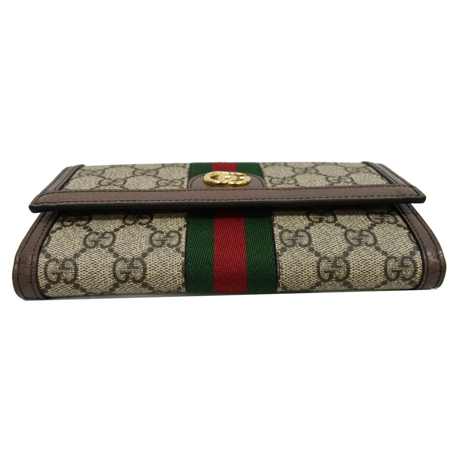 Gucci Ophidia GG Continental Supreme Canvas Wallet Beige 523153