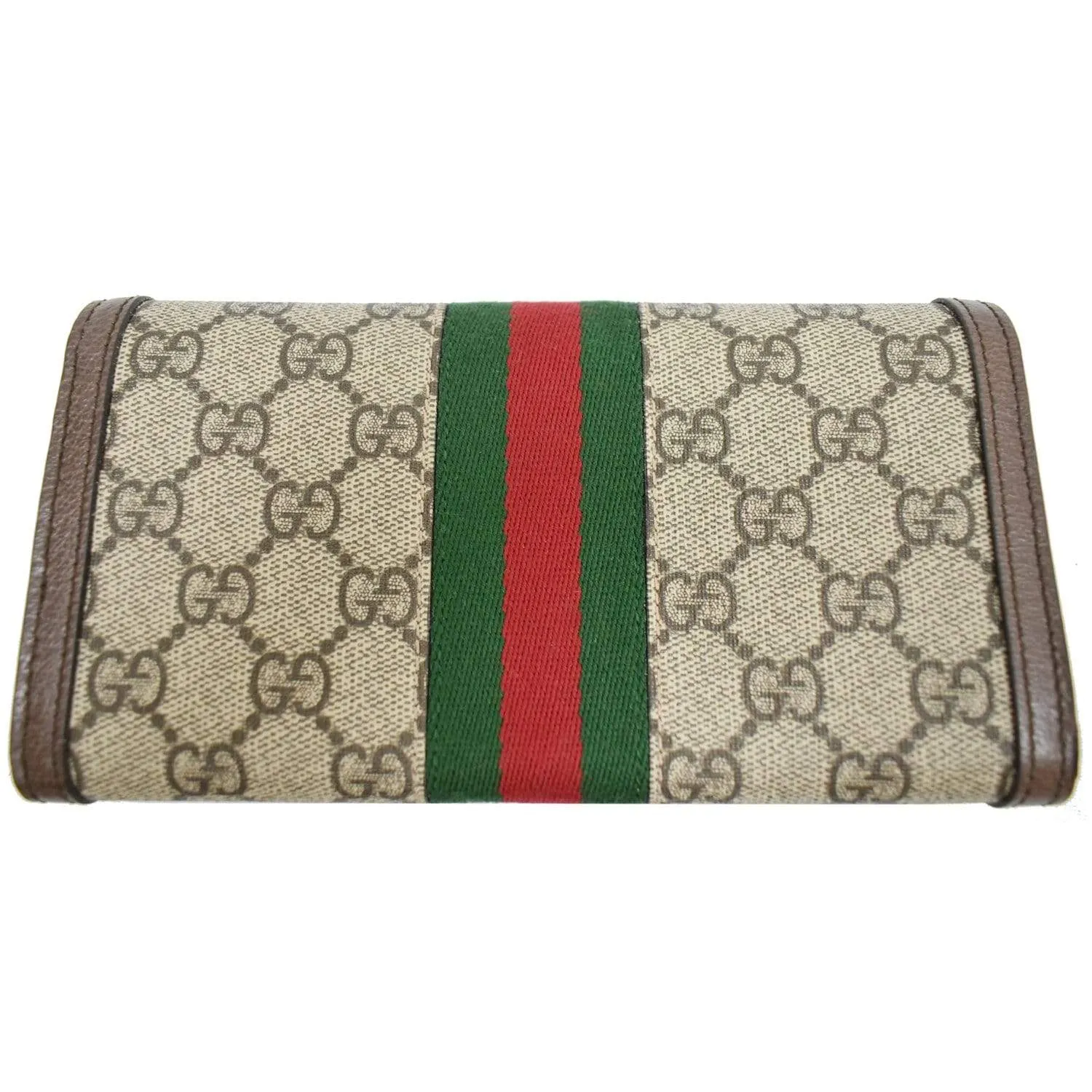 Gucci Ophidia GG Continental Supreme Canvas Wallet Beige 523153