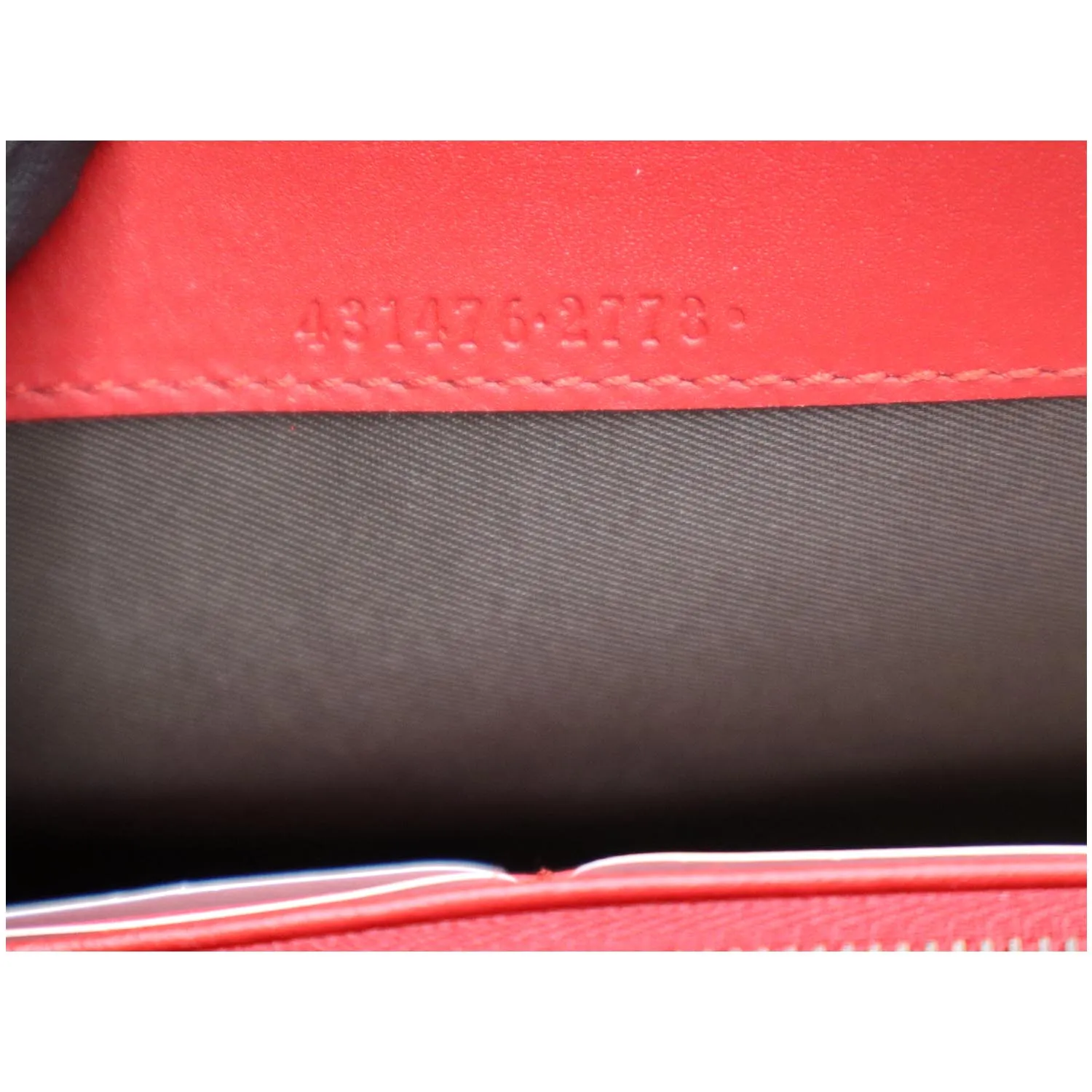 GUCCI Peony Pearly GG Coated Canvas Leather Clutch Beige 431476