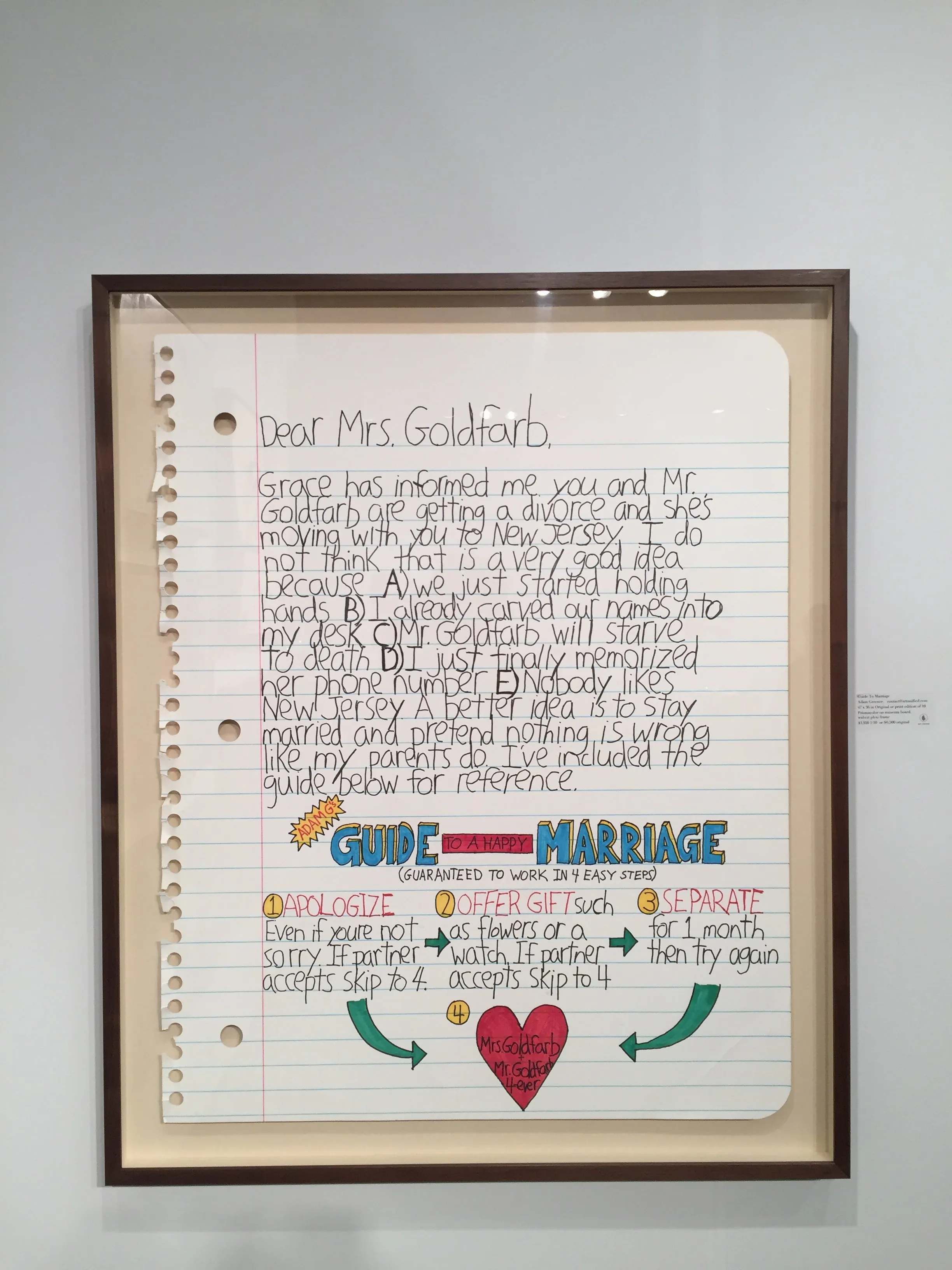Guide to Marriage - Limited Edition Print