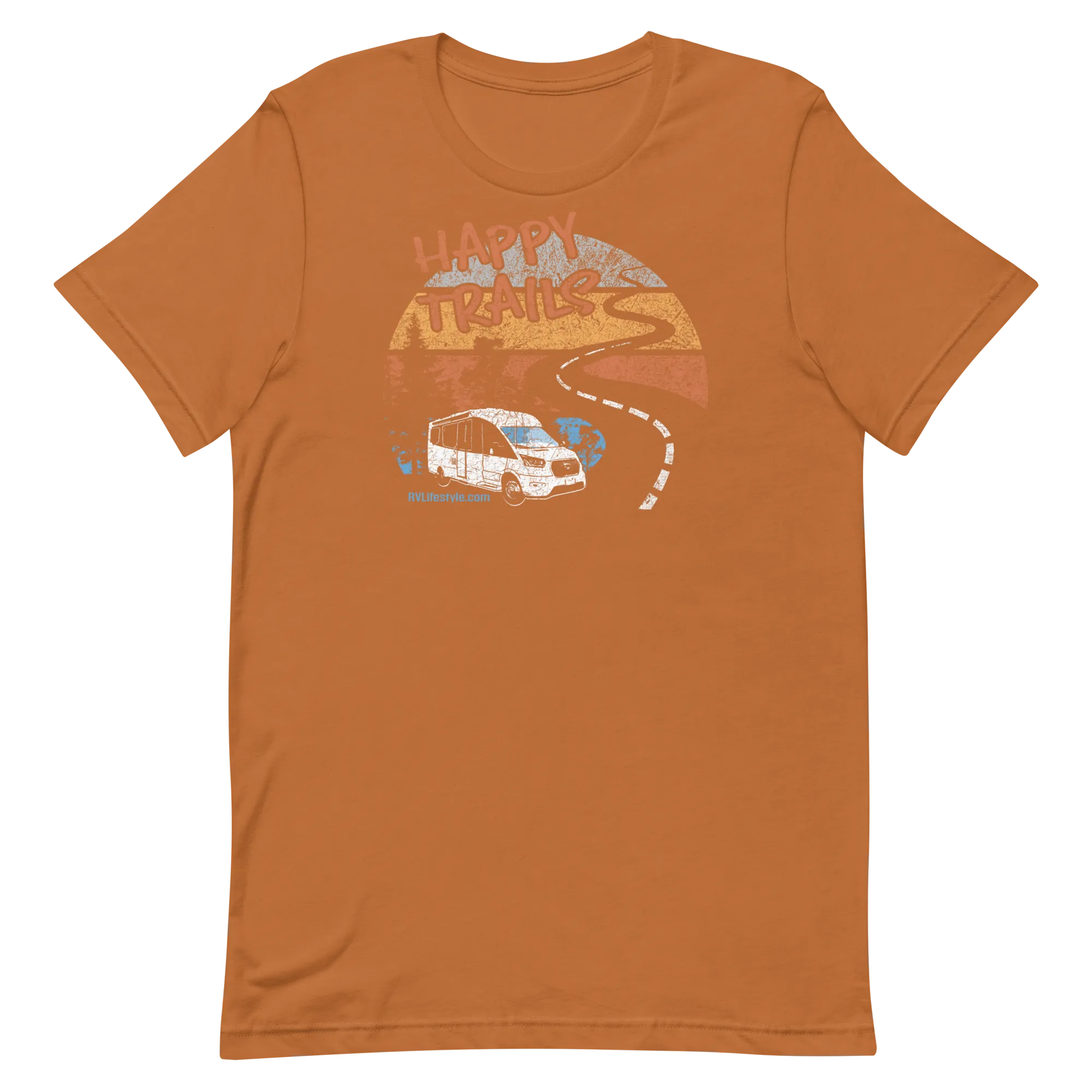 Happy Trails Short-Sleeve Men and Women's T-Shirt
