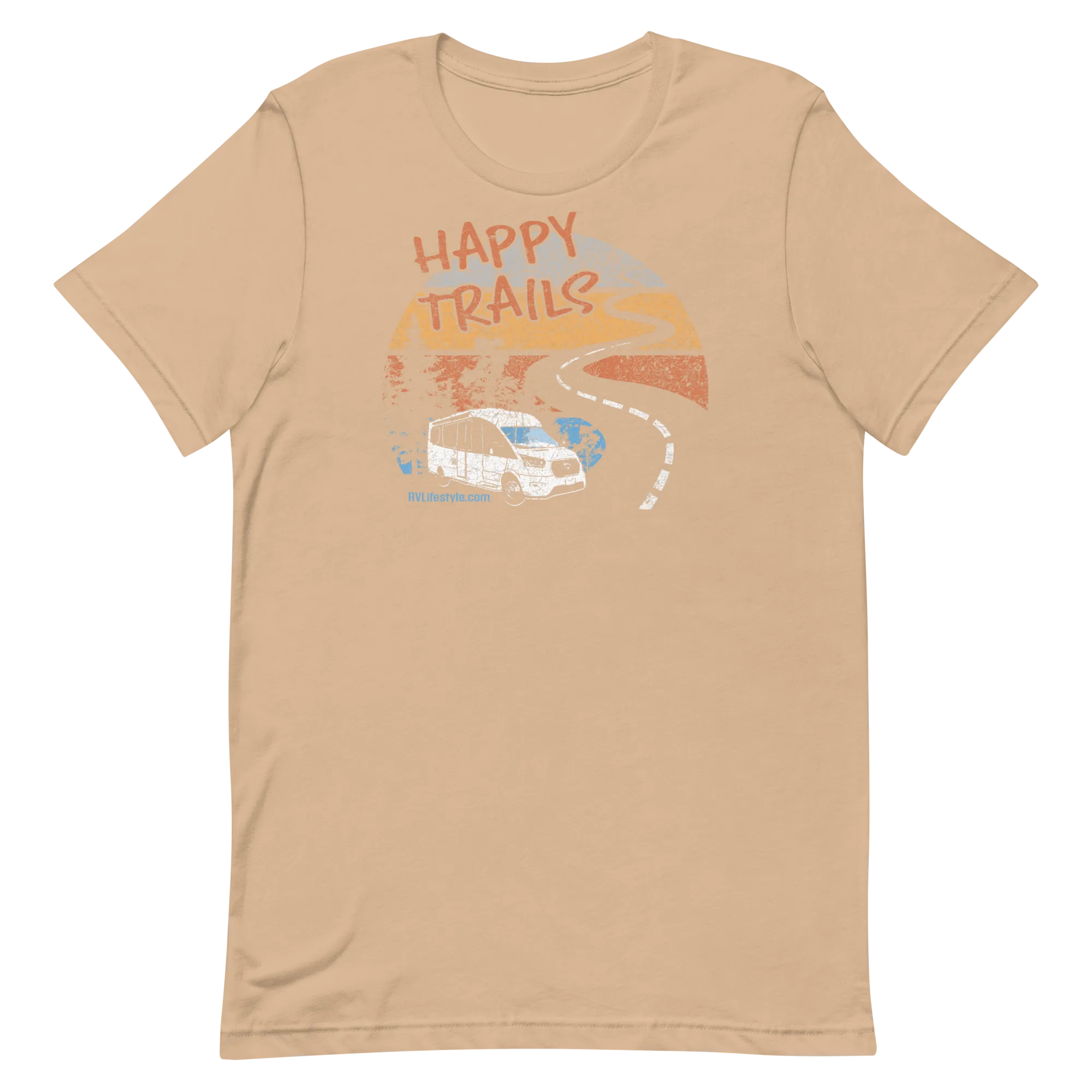 Happy Trails Short-Sleeve Men and Women's T-Shirt
