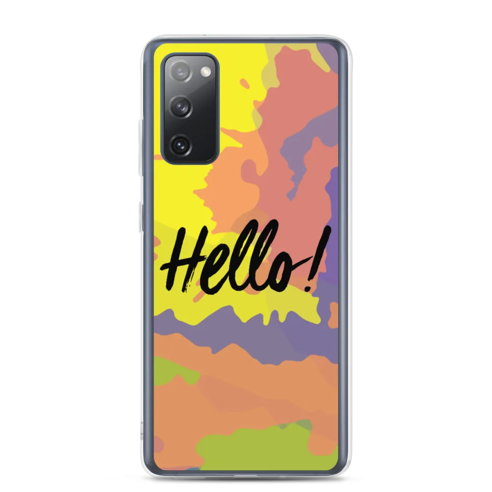 Hello! (Friendly) Colorful Samsung Case