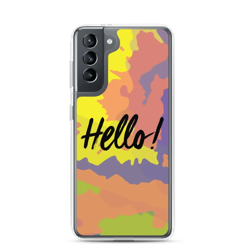 Hello! (Friendly) Colorful Samsung Case