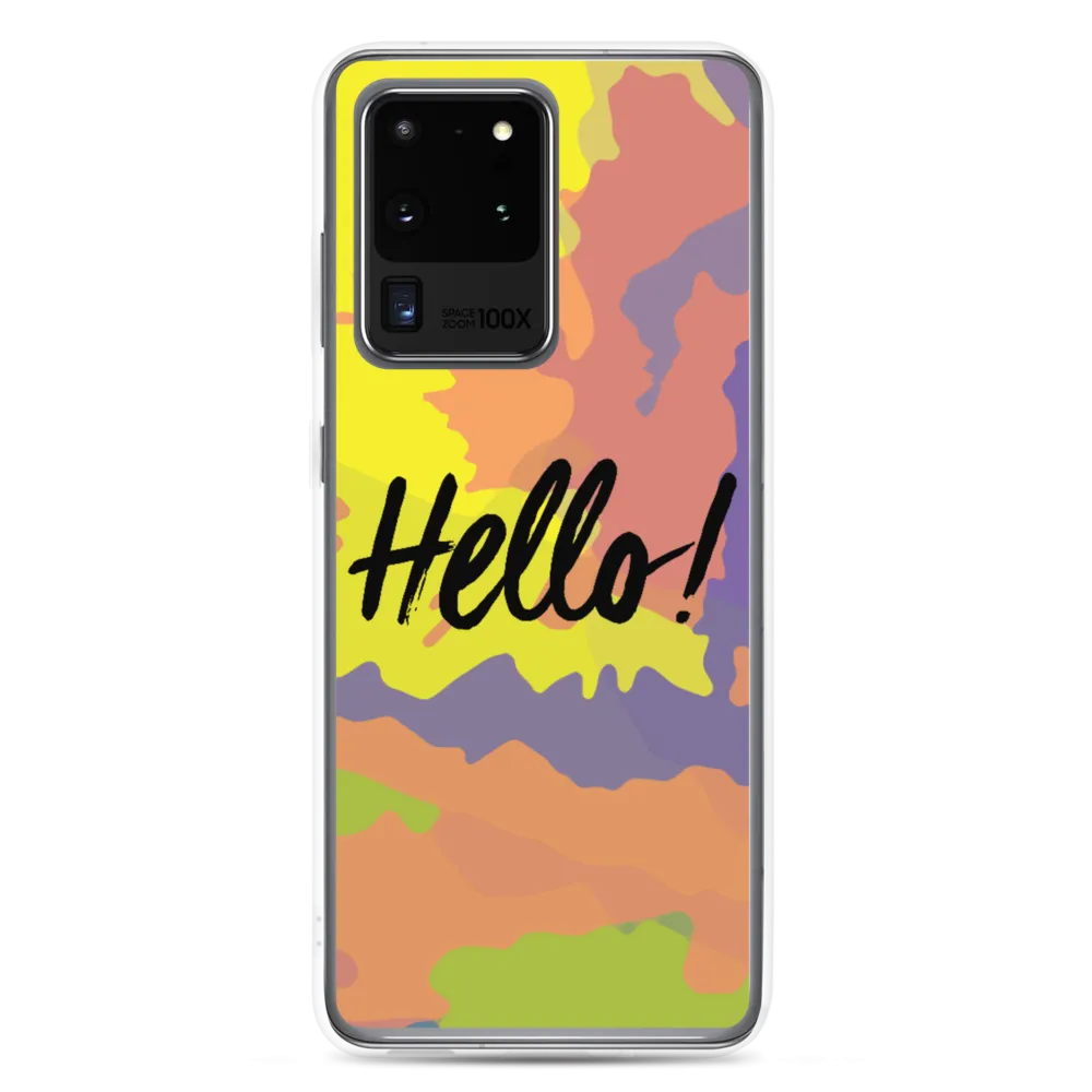 Hello! (Friendly) Colorful Samsung Case