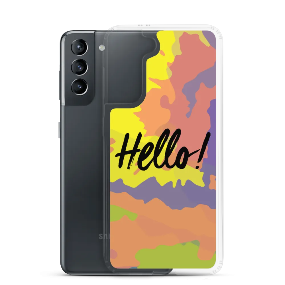 Hello! (Friendly) Colorful Samsung Case