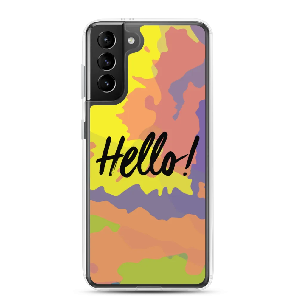 Hello! (Friendly) Colorful Samsung Case