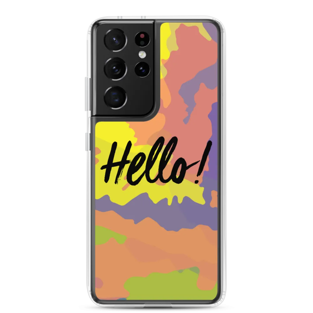 Hello! (Friendly) Colorful Samsung Case