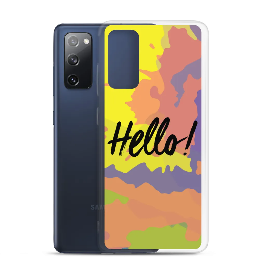 Hello! (Friendly) Colorful Samsung Case